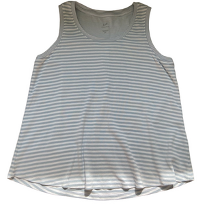 J. Jill Light Blue Striped Tank Top